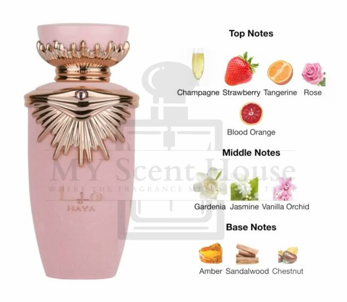 Arabic Lattafa Haya Pink Perfume For Women 100ML Minyak Wangi Perempuan - Image 3