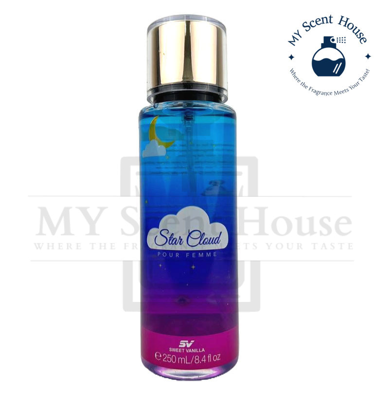strar-cloud2 Star Cloud Sweet Vanilla Body Mist 250ML - Image 1