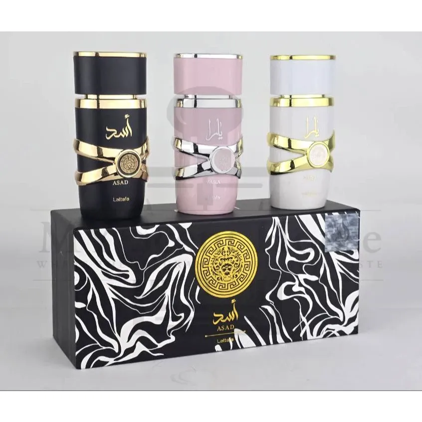 Asad 3 in 1 Gift Set2 Arabic Lattafa Asad 3 in 1 Gift Set Perfume For Unisex - Image 1