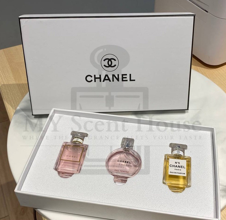 Chanel 3in1 Gift Set Women1 Chanel 3in1 Gift Set Women Perfume - Image 1