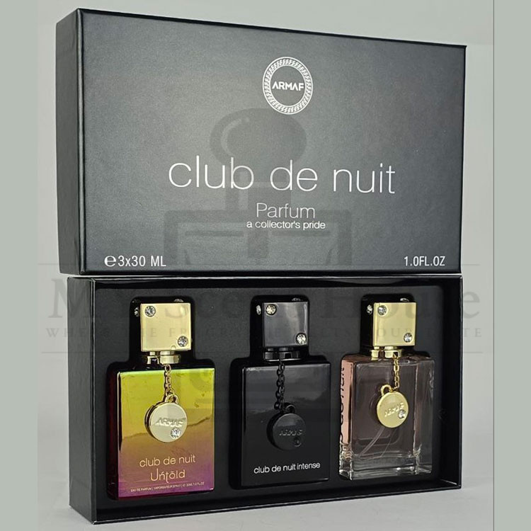 Club-De-Nuit-4-in-1-Gift-Se Armaf Club De Nuit 3 in 1 Perfume Gift Set For Unisex - Image 1
