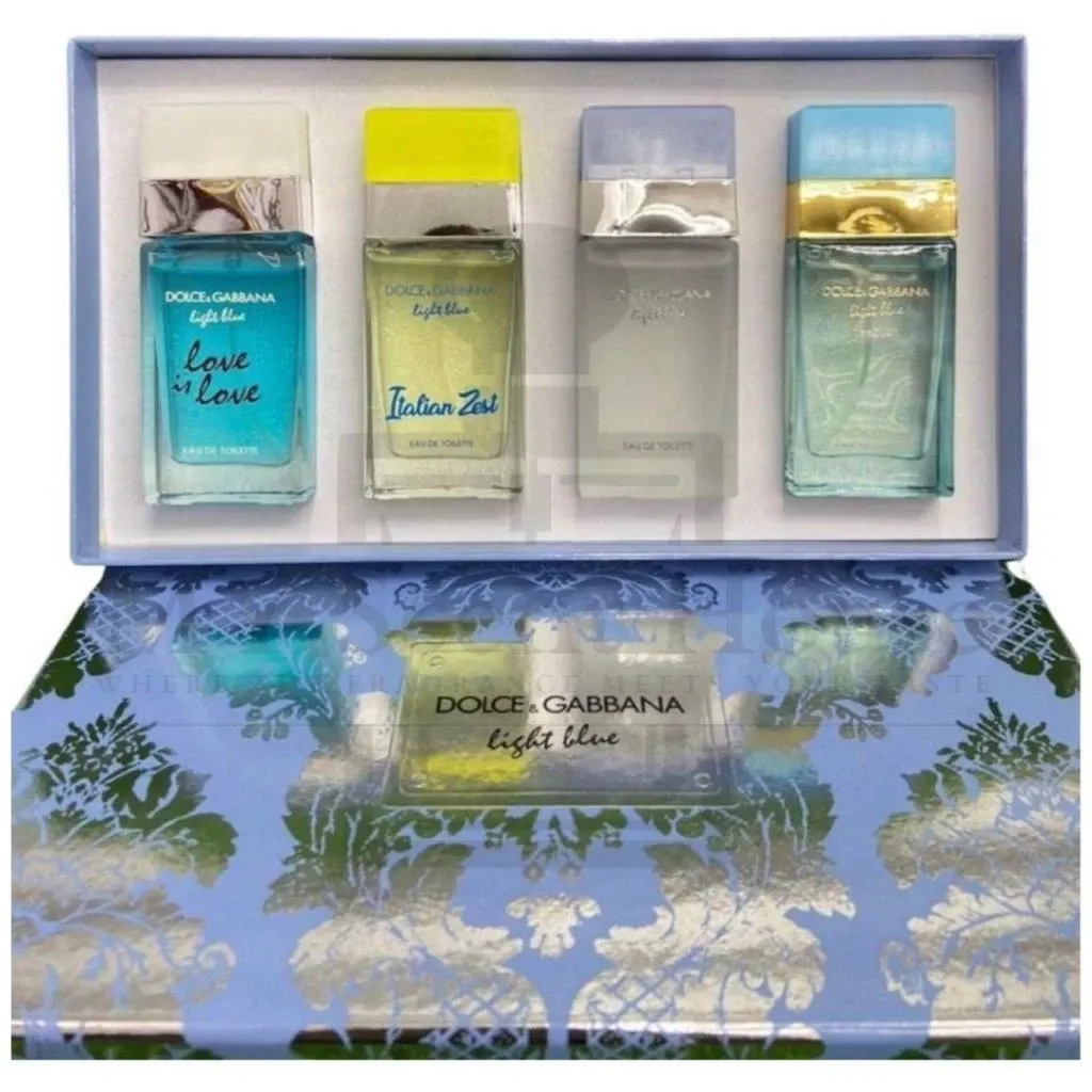 D&G 4 in 1 Gift Set1 D&G Light Blue Perfume Gift Set 4 in 1 Gift Set For Women Minyak Wangi Perempuan - Image 1