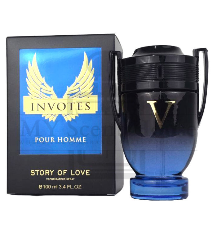 Invotes Black & Blue Pour Homme Perfume 100ML - Image 1