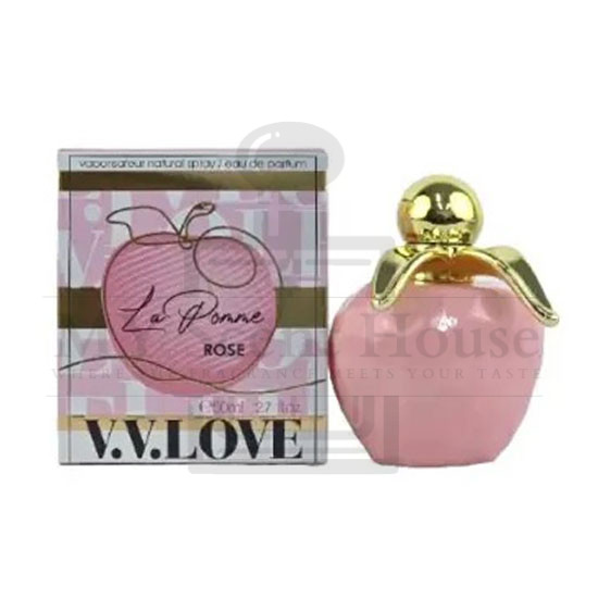 La-pomme-rose-vv-love-2 La Pomme Rose VV Love Perfume 100ML - Image 1
