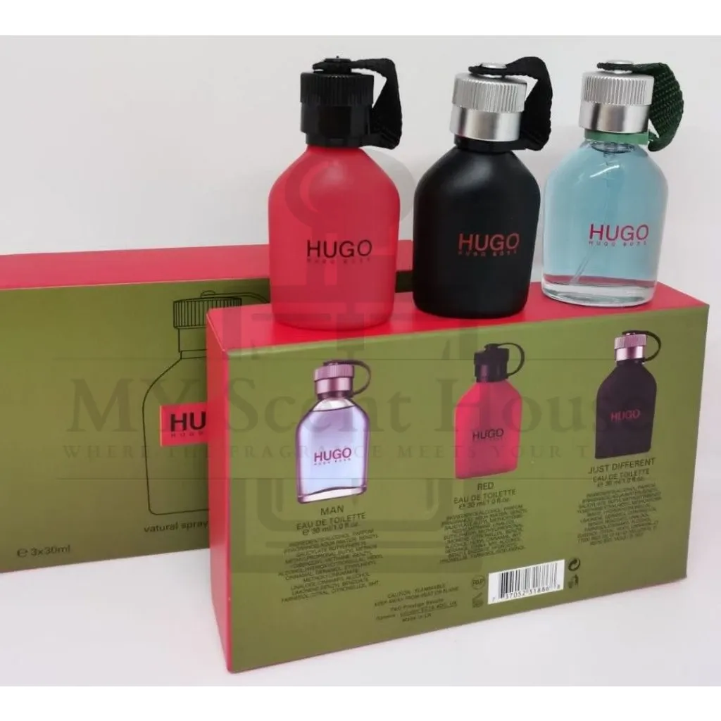 hugo boss 3 in 1 gift set Hugo Boss 3 in1 Perfumes Gift Set For Men - Image 1