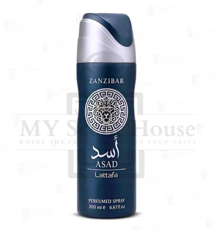 Asad Blue Perfumed Spray Asad Blue Perfumed Spray Body Mist 200ML - Image 1