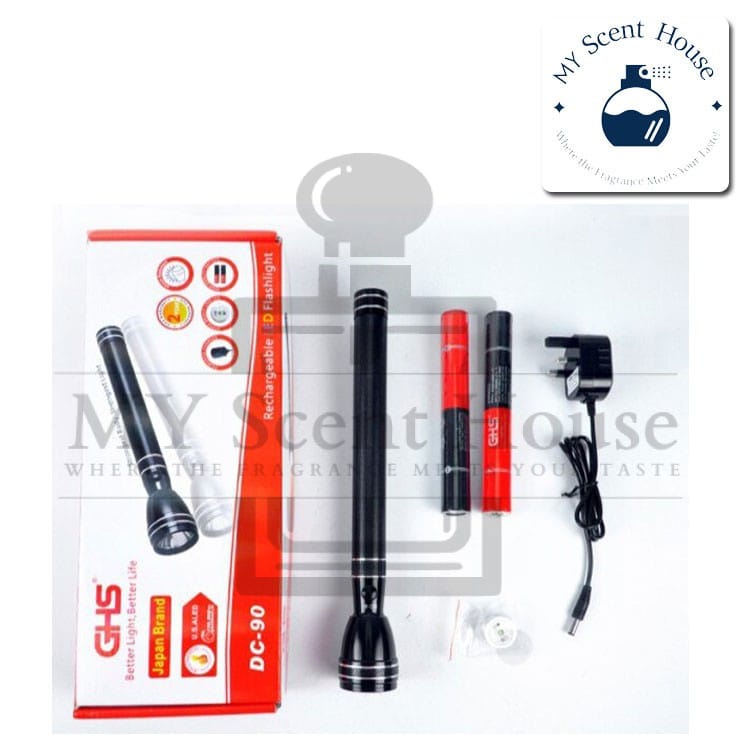 GHS-Flashlight-DC90a.jpg GHS Original Japan DC90 Long Range Flash Light Torch - Image 1